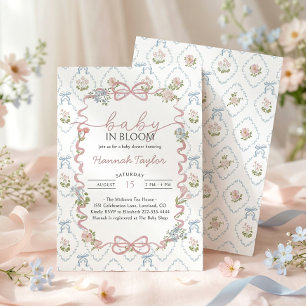 Invitation Baby in Bloom Baby Shower
