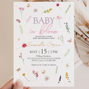 Invitation Baby in Bloom Baby Shower