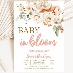 Invitation Baby in Bloom Baby Shower
