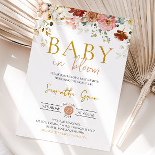 Invitation Baby in Bloom Baby Shower
