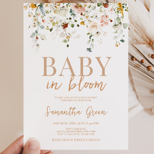 Invitation Baby in Bloom Baby Shower