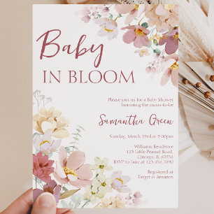 Invitation Baby in Bloom Baby Shower