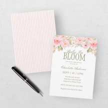 Baby In Bloom Fête Rose pour la Naissance de Bébé