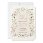 Baby in Bloom Pastel Baby shower Fleur sauvage