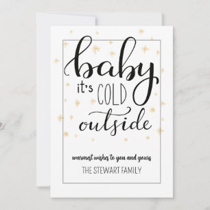 Invitation Baby It's Cold Outside Christmas Card