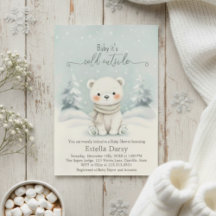 Baby It's Cold Outside Polar Bear Baby Shower