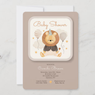 Invitation Baby Lion Shower