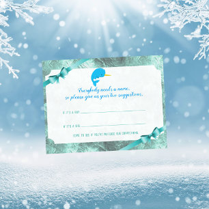 Invitation Baby Narwhal Baby Name Suggestion Douche Jeu
