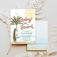 Baby on Board Baby shower de plage