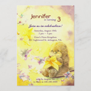 Invitation Baby Otter, fête d'anniversaire pour les enfants