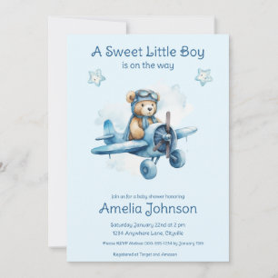 Invitation Baby-Shopping pour un Dou Dou Garçon à Venir