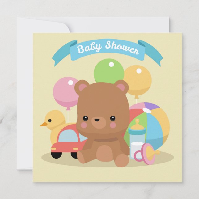 Invitation baby shower (Devant)
