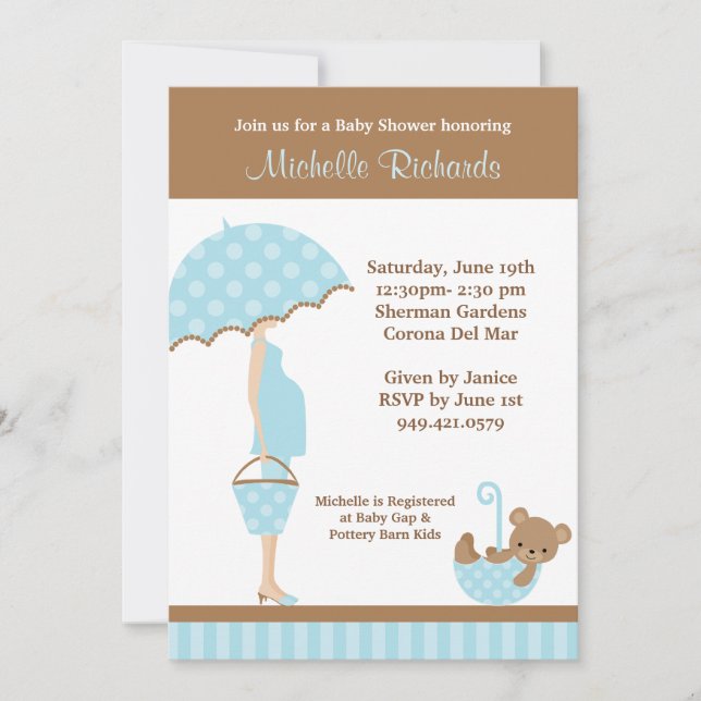 Invitation Baby shower (Devant)