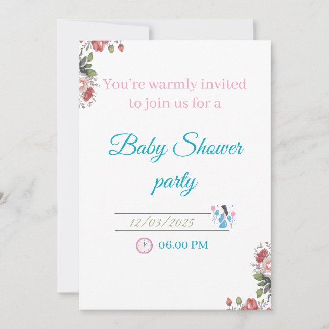 INVITATION BABY SHOWER (Devant)