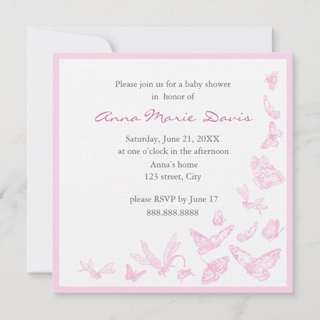 Invitation Baby shower (Devant)