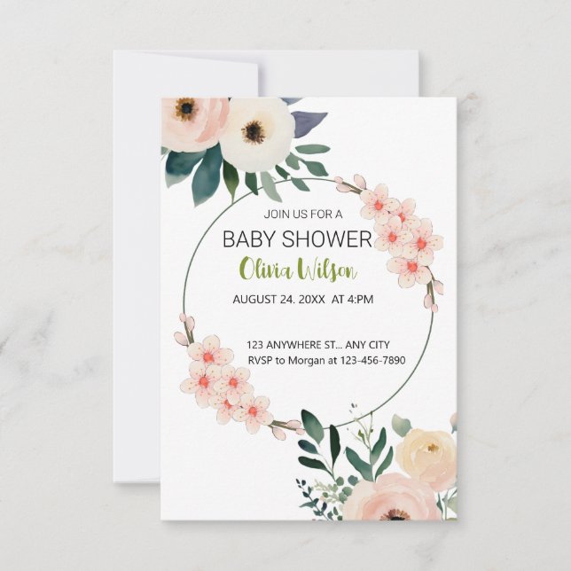 INVITATION BABY SHOWER (Devant)