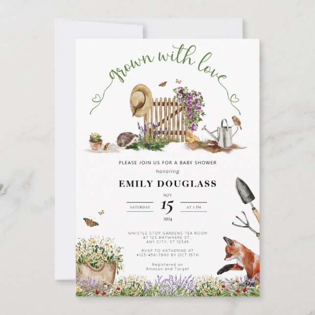 Invitation Baby shower (Devant)