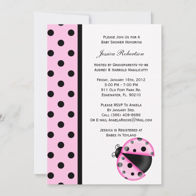 Invitation baby shower (Devant)