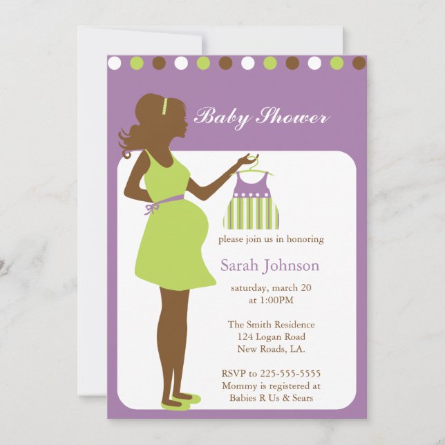 Invitation Baby shower (Devant)