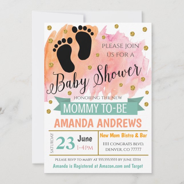 Invitation Baby shower (Devant)