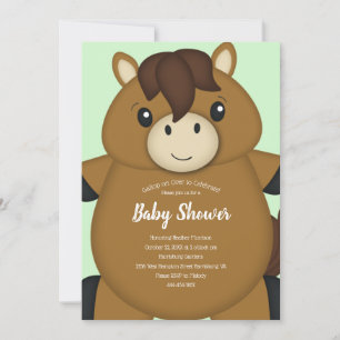 Invitation Baby shower à cheval