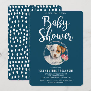 Invitation Baby shower à chiots
