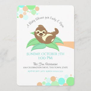 Invitation Baby shower à fentes