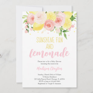 Invitation Baby shower à la limonade