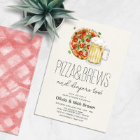 Baby shower à la pizza et à la bière Décontracté C