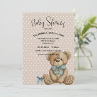 Baby shower À petits pois Teddy Bear
