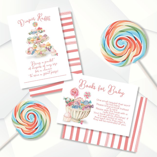 Invitation Baby shower à raffe de la charcuterie de bonbons (Créateur téléchargé)