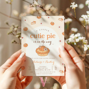 Invitation Baby shower à tarte à petite croûte Ora