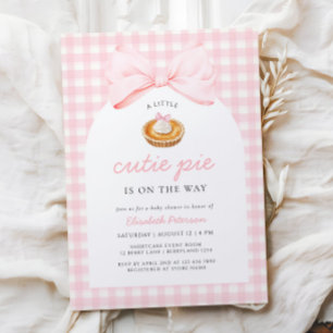 Invitation Baby shower à tarte Little Cutie