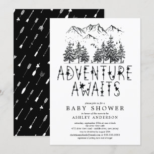 Invitation Baby shower Adventure Await