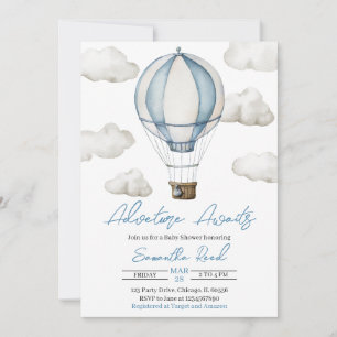 Invitation Baby shower Adventure Await