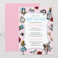 Baby shower Alice au Wonderland Houndstooth
