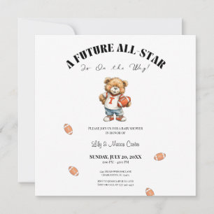 Invitation Baby Shower All-Star Futur All-Star