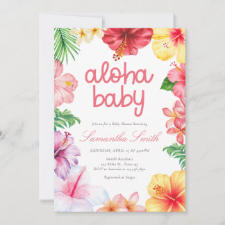 Invitation Baby Shower Aloha