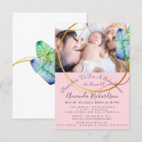 Baby shower Anniversaire Photo Bleu Blanc Rose