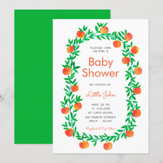 Invitation baby shower | Aquarelle Robin Hood