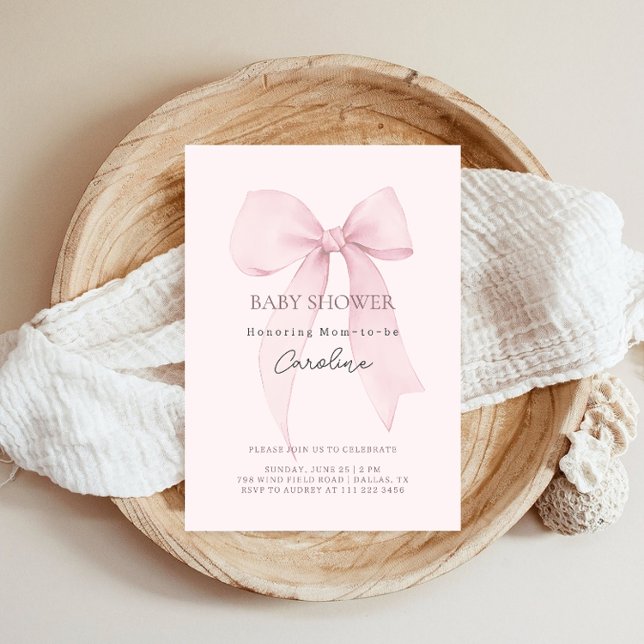 Invitation Baby Shower Arc-en-ciel Bébé Fille (Créateur téléchargé)