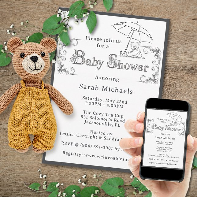 Invitation Baby shower Artsy (Créateur téléchargé)