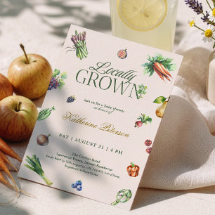 Invitation Baby Shower au Marché de Producteurs Locaux