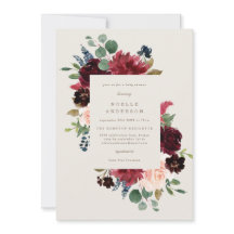 Invitation Baby shower Automne Élégance