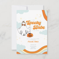 Baby shower Automne Retro Ghost Baby shower Super