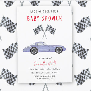 Invitation Baby shower automobile