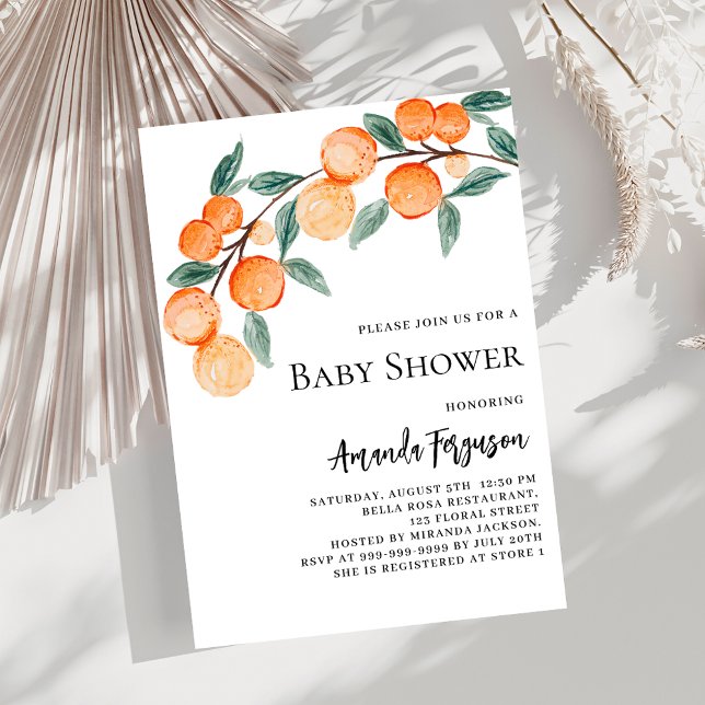 Invitation Baby shower aux couleurs de l'eau (Créateur téléchargé)