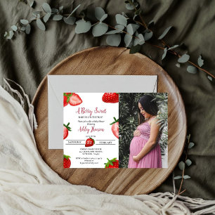 Invitation Baby shower aux fraises   Berry Sweet baby