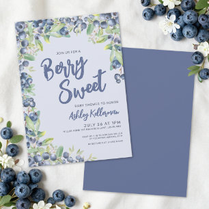 Invitation Baby Shower aux Petits Fruits de Myrtille