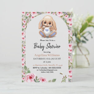 Invitation baby shower avec un design mignon